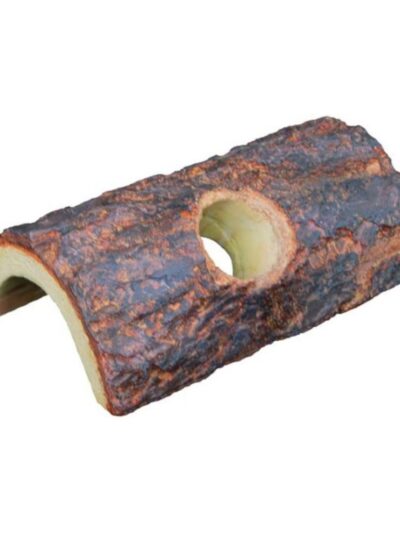 Weco Products Wecorama Sleepy Hollows Giant Pine Bark Lodge Terrarium Ornament Brown/Yellow, 1ea/SM