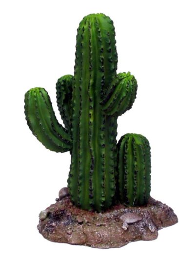 Weco Products Wecorama Badlands Saguaro Cactus Terrarium Ornament Brown, Green, 1ea/5.6 in, Short