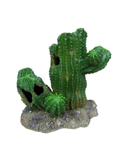 Weco Products Wecorama Badlands Hollow Saguaro Cactus Terrarium Ornament Brown, Green, 1ea/7.6 in