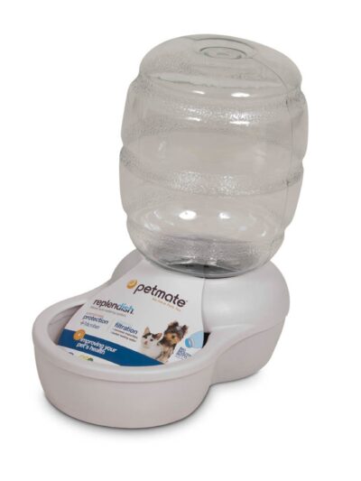 Petmate Replendish Water With Microban Pearl Silver Grey 1ea/XS