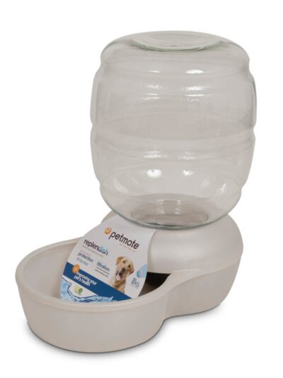 Petmate Replendish Water With Microban Pearl Silver Grey 1ea/LG