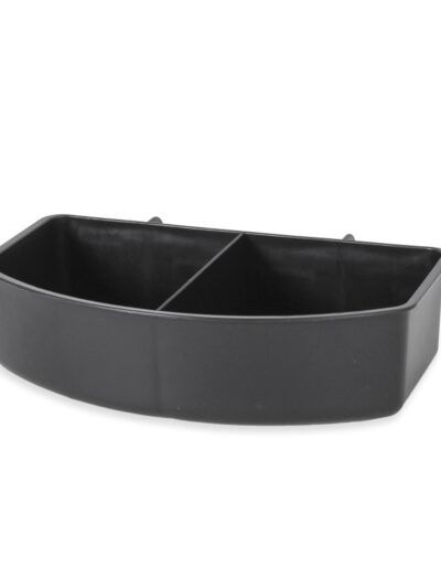 Petmate Water Cup Double Display Black 1ea/10 ct