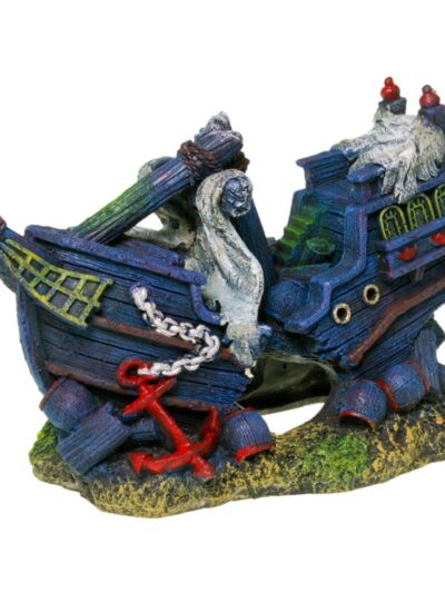 Blue Ribbon Pet Products Sunken Shipwreck Ornament 1ea/One Size