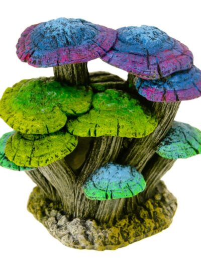 Blue Ribbon Pet Products Glowing Driftwood Mushroom Garden Ornament Blue & Green, 1ea/One Size