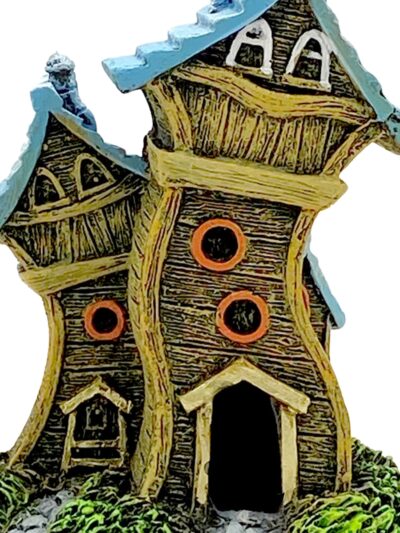 Blue Ribbon Pet Products Fun House Village Ornament Blue Roof, 1ea/SM