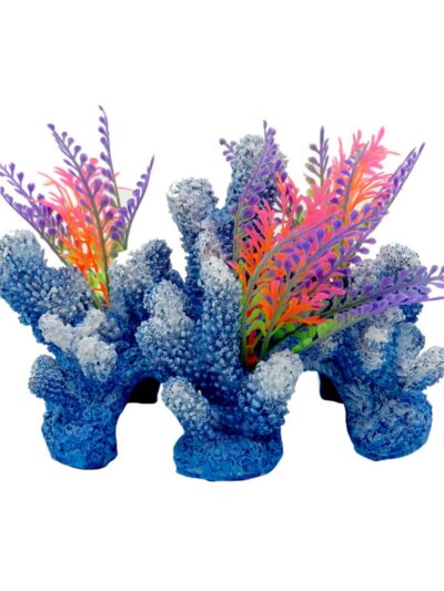Blue Ribbon Pet Products Exotic Environments Rainbow Coral Reef w/Caves Aquarium Ornament 1ea/SM