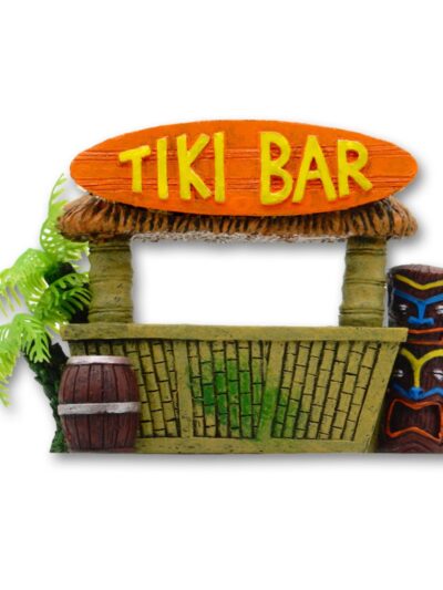 Blue Ribbon Pet Products Exotic Environments Tiki Bar w/Palm Tree Aquarium Ornament 1ea/SM