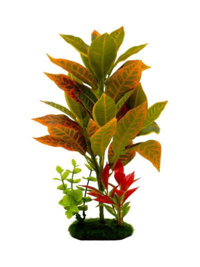 Blue Ribbon Pet Products Tropical Gardens Croton Petra Aquarium Plant 1ea/11.5in.
