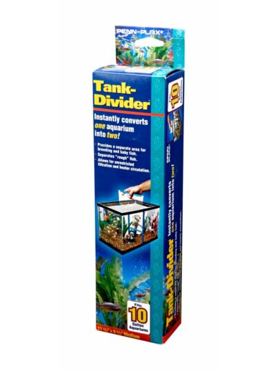Penn-Plax Tank Divider Clear/Blue 1ea/10 gal, 11.37 X 9.62 in, MD