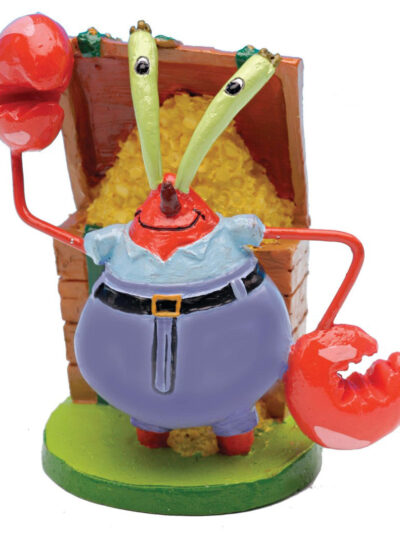 SpongeBob Mr. Krabs Aquarium Ornament Multi-Color 1ea/2 in, Mini