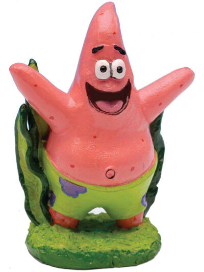 SpongeBob Patrick Aquarium Ornament Green, Pink 1ea/2 in, Mini