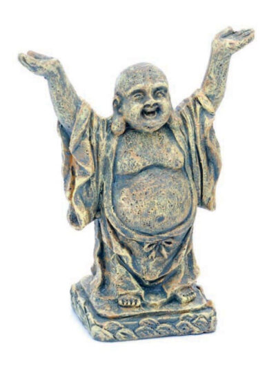 Penn-Plax Standing Buddha Aquarium Statue Grey 1ea/2 in, Mini