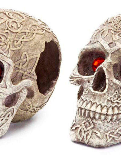 Penn-Plax Skull Gazer Aquarium Ornament Celtic & Tribal 1ea/5.5 in, 2 pk