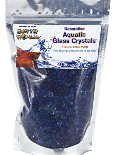 Penn-Plax Betta World Aquatic Glass Crystal DÃ©cor Light Blue, Dark Blue 1ea/12.5 oz