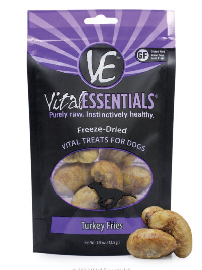 Vital Essentials Fd Vital Turkey Fries Treats 1.5oz.