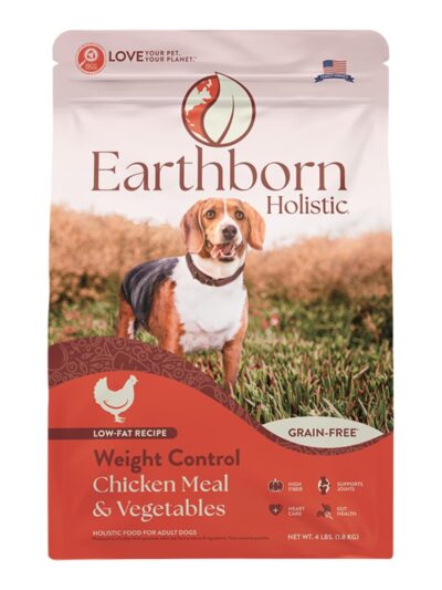 Earthborn Holistic Weight Control Grain-Free Dry Dog Food Chicken Meal & Vegetables 4lb