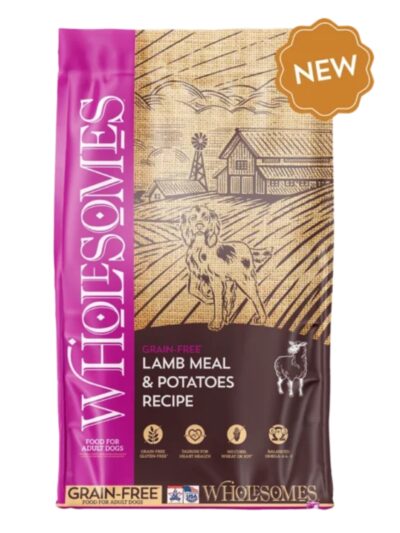 Wholesomes Grain Free Dry Dog Food Lamb Meal & Potatoes 35lb