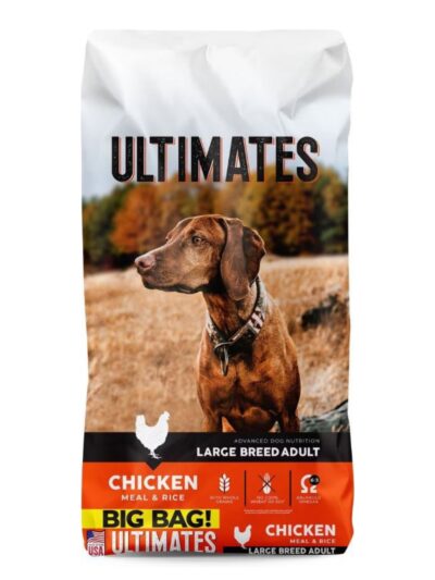 Ultimates Large Breed Dry Dog Food Chicken Meal & Rice 40lb