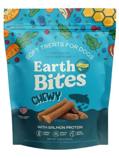 Earthborn Dog Grain Free Earthbites Chewy Salmon 7oz.