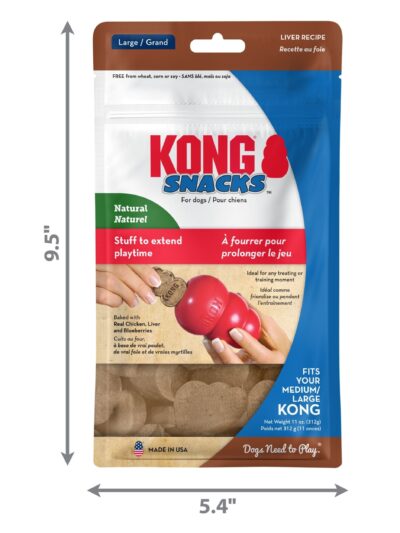 KONG Stuff'N Snacks Dog Treats Liver 1ea/LG, 12 oz