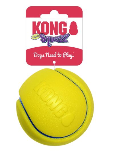 KONG Squeezz Tennis Ball Dog Toy 1ea/MD