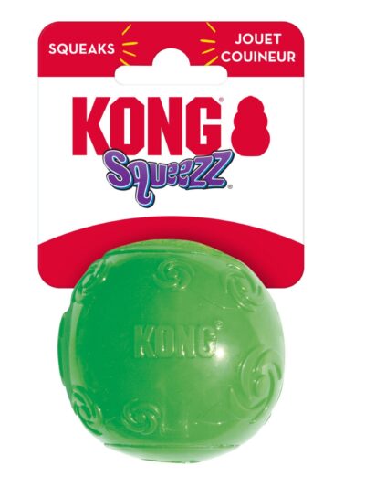 KONG Squeezz Ball Dog Toy Color Assorted 1ea/MD