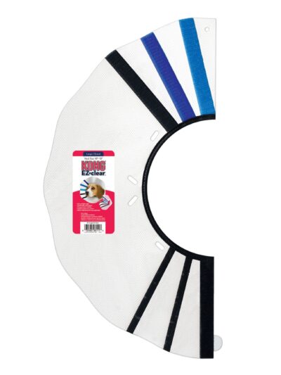 KONG E-Collar Clear/Blue/Black 1ea/LG