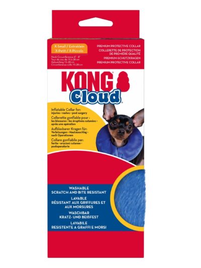 KONG Inflatable E-Collar Blue 1ea/XS