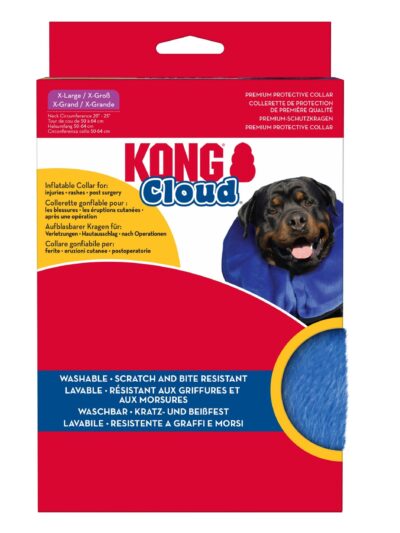 KONG Inflatable E-Collar Blue 1ea/XL