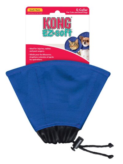 KONG E-Collar for Cats and Small Dogs Blue 1ea/SM