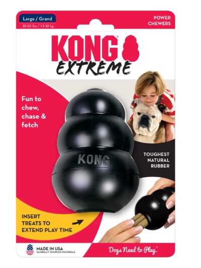 KONG Extreme Dog Toy Black 1ea/LG