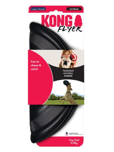 KONG Extreme Flyer Dog Toy Black 1ea/LG