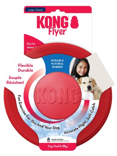 KONG Flyer Dog Toy Red 1ea/LG