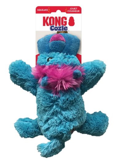 KONG Cozie King Lion Plush Dog Toy Blue 1ea/MD