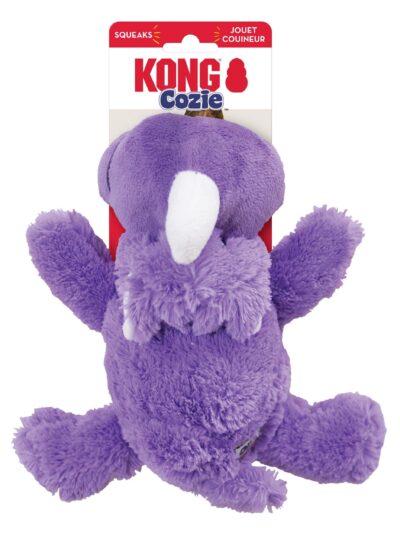 KONG Cozie Rosie Rhino Plush Dog Toy Purple 1ea/MD