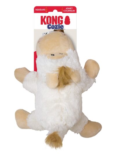 KONG Cozie Tupper Sheep Plush Dog Toy White 1ea/MD