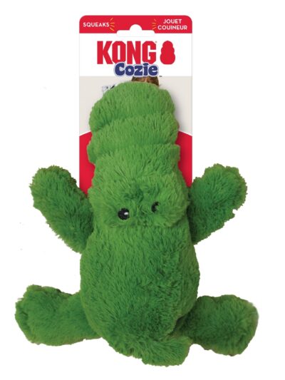 KONG Cozie Ali Alligator Plush Dog Toy Green 1ea/MD