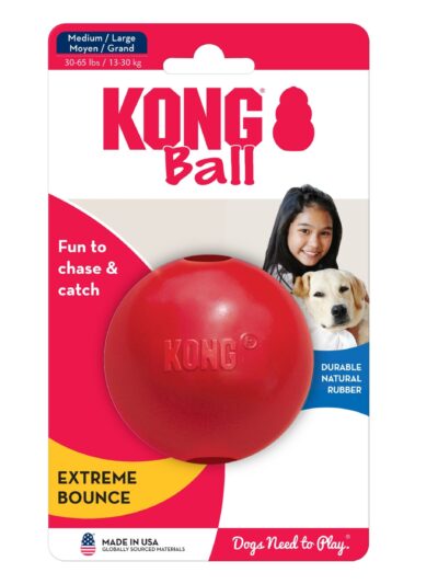 KONG Ball Dog Toy Red 1ea/MD/LG