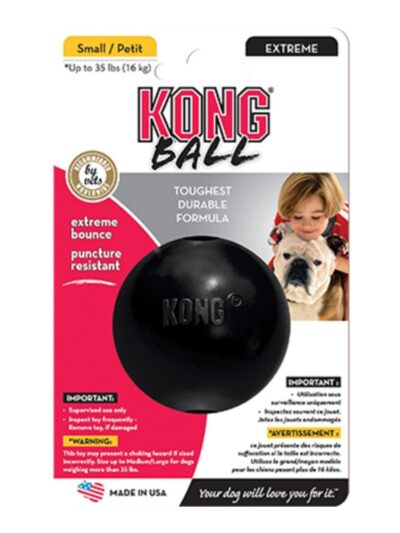 KONG Extreme Ball Dog Toy Black 1ea/SM