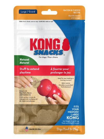 KONG Stuff'N Snacks Dog Treats Bacon & Cheese 1ea/LG, 12 oz