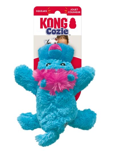 KONG Cozie King Lion Plush Dog Toy Blue 1ea/SM