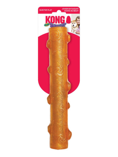 KONG Squeezz Crackle Stick Dog Toy Assorted 1ea/LG