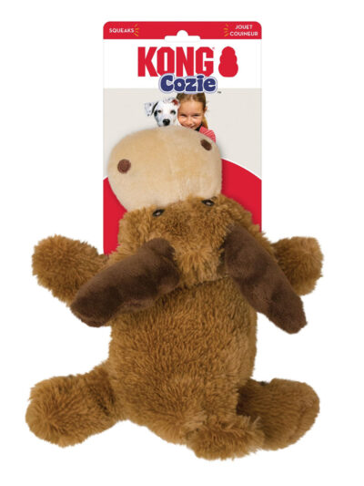KONG Cozie Marvin Moose Plush Dog Toy Brown 1ea/XL
