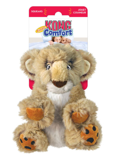 KONG Comfort Kiddos Lion Dog Toy Tan 1ea/XS