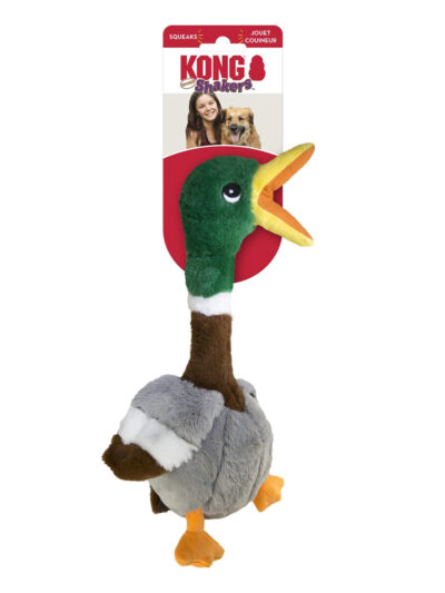 KONG Shakers Honkers Duck Dog Toy Multi-Color 1ea/SM