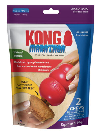 KONG Marathon Dog Treats Chicken 2 pk, MD