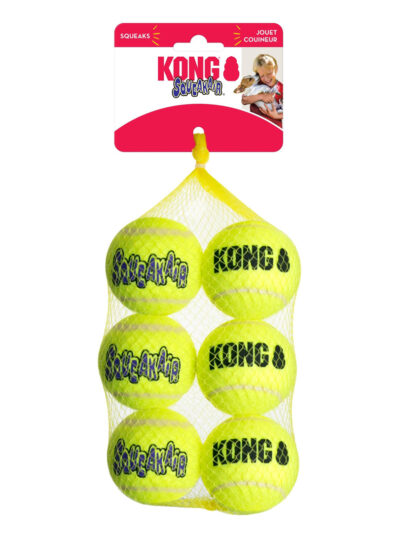 KONG Air Dog Squeaker Dog Toy Balls 1ea/6 pk, MD