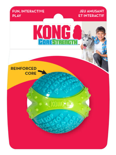 KONG Corestrength Dog Toy Ball Blue 1ea/MD