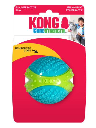 KONG Corestrength Dog Toy Ball Blue 1ea/LG