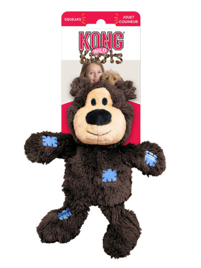 KONG Wild Knots Bear Dog Toy Assorted 1ea/SM/MD